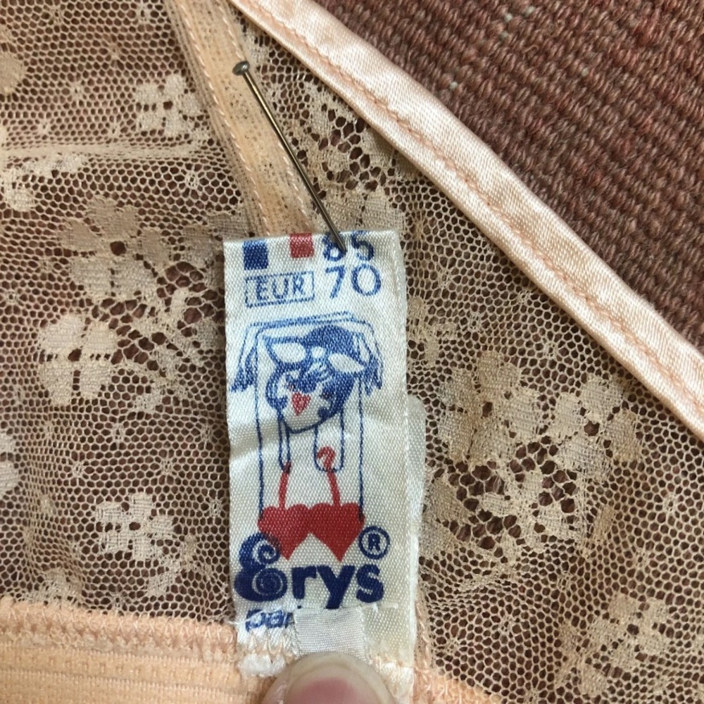 VINTAGE EYRS PARIS LACE BRA MADE IN FRANCE I. MAGNIN & CO ERES - Picture 9 of 10